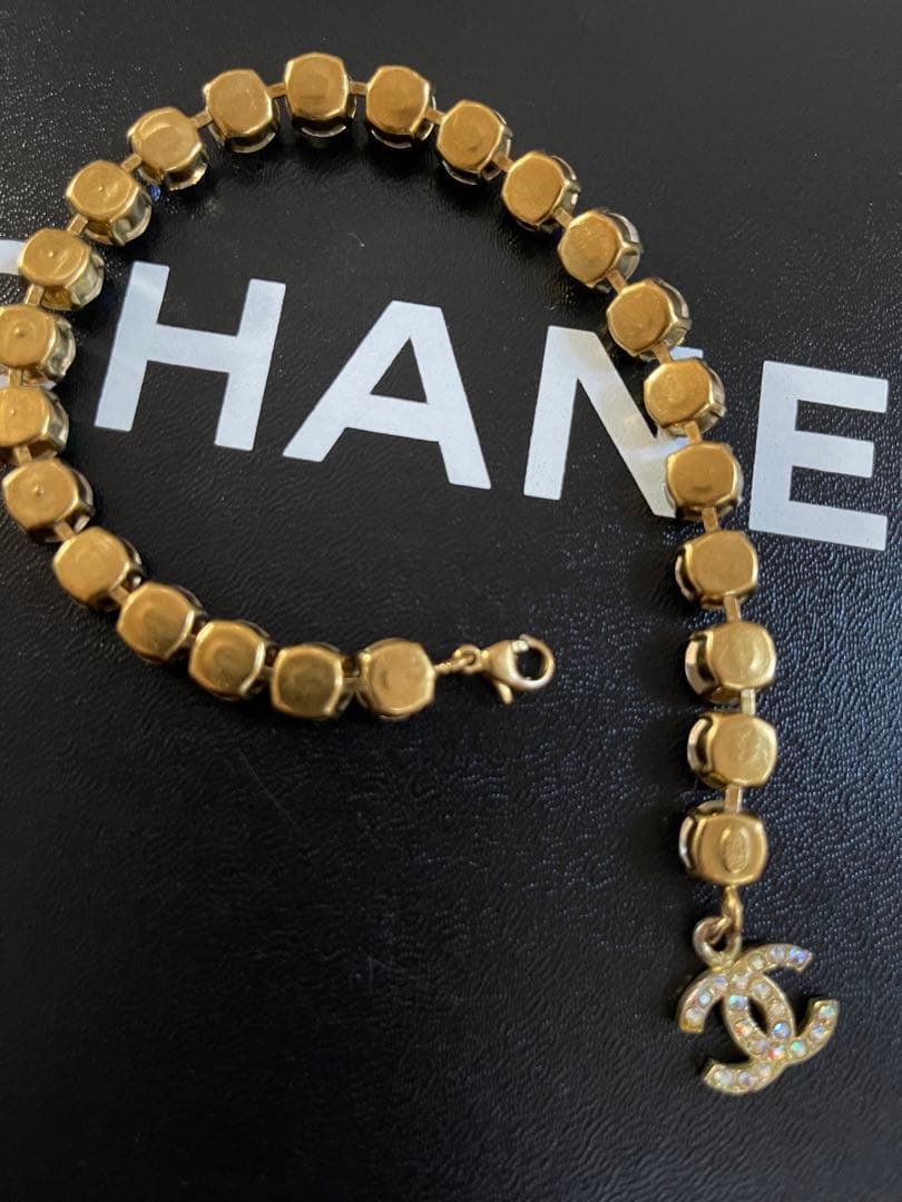 CHANEL クリスタルビーズ アンクレット