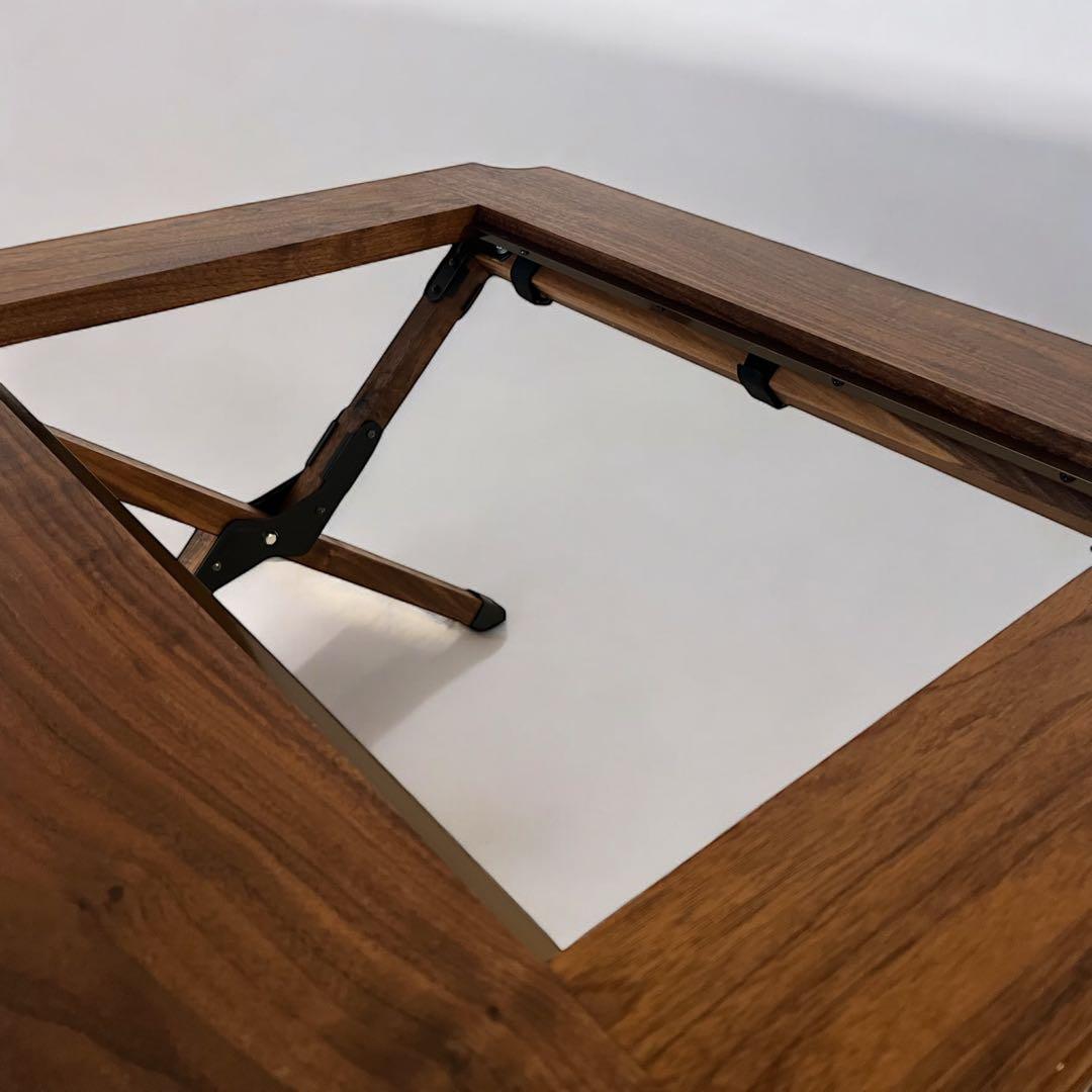 outlet】ブラックウォールナット2ユニットテーブル