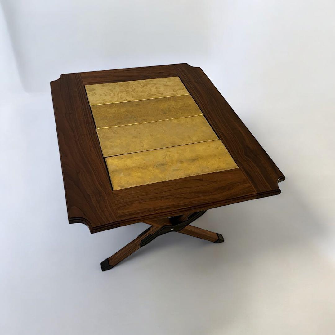 outlet】ブラックウォールナット2ユニットテーブル