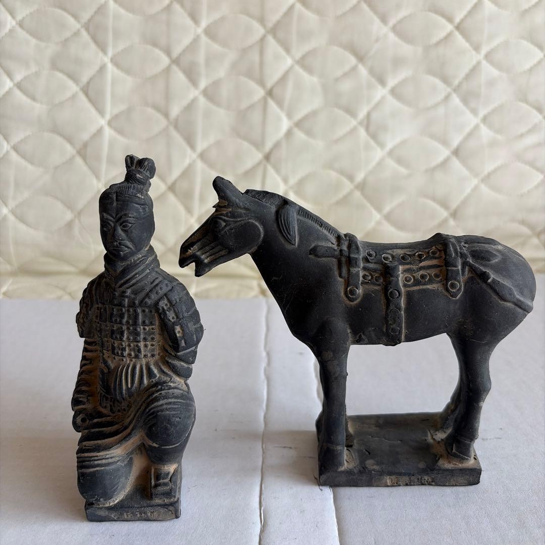 古代中国 兵士像 置物 セット - メルカリ