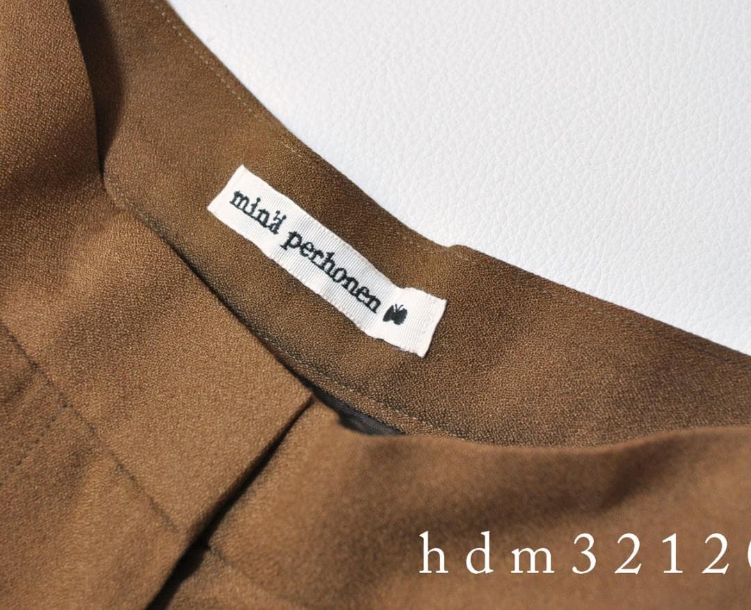 ミナペルホネン コットンシルクジョーゼットプリーツキュロット