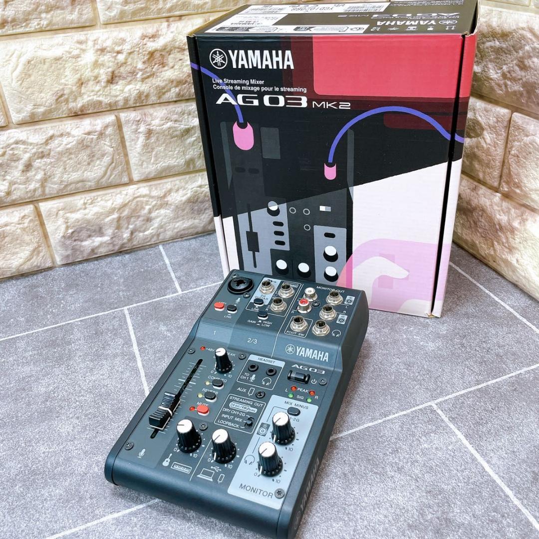 ヤマハ ライブストリーミングミキサーAG03MK2（箱付き美品）