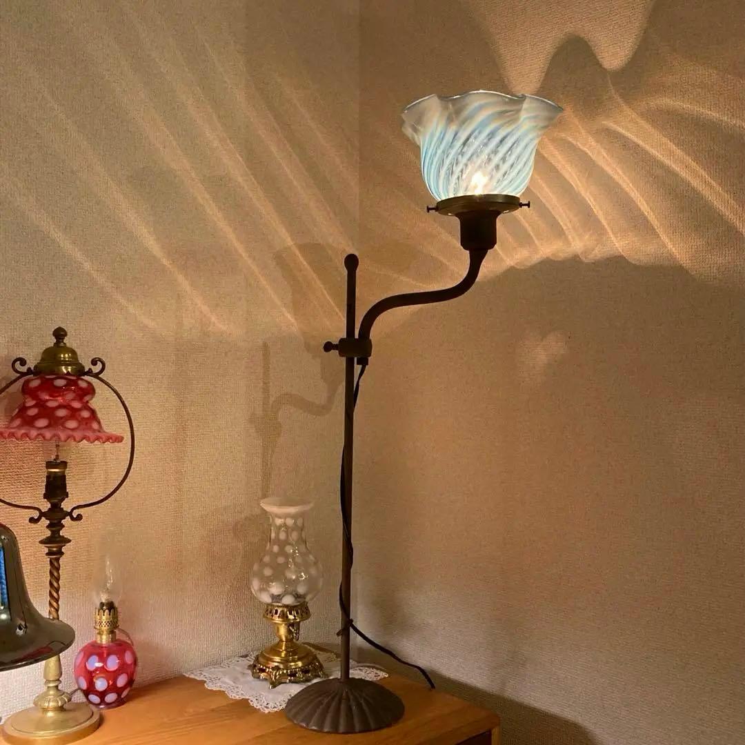 専用）フェントン 大きなランプシェード アンティーク スタンドセット