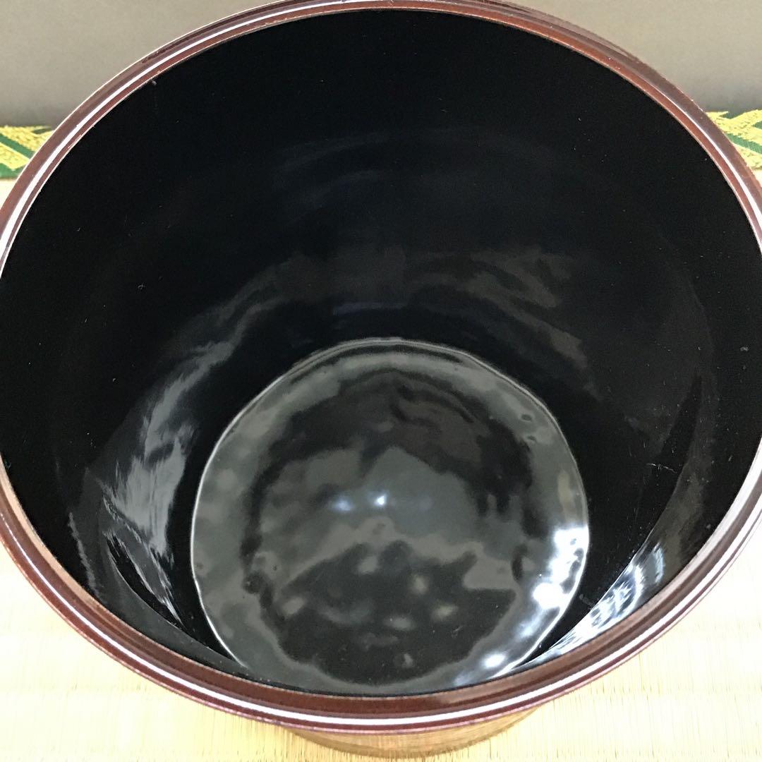 茶道具竹節棒ノ先建水張貫師村瀬玄之作葆光斎書付共箱S125KS