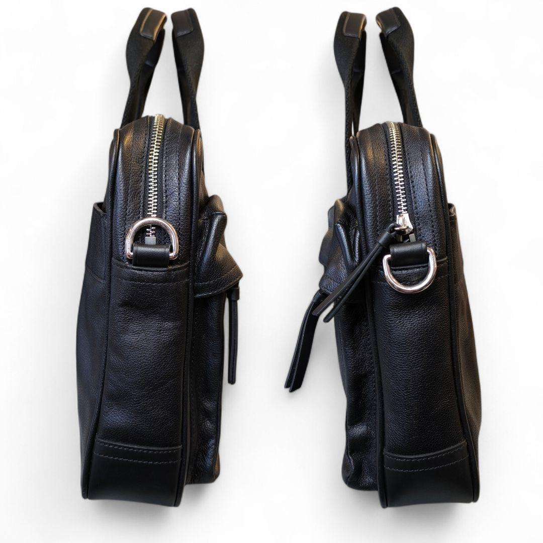 美品✨COACH ブリーフケース 2way レザー ブラック A4収納 コーチ