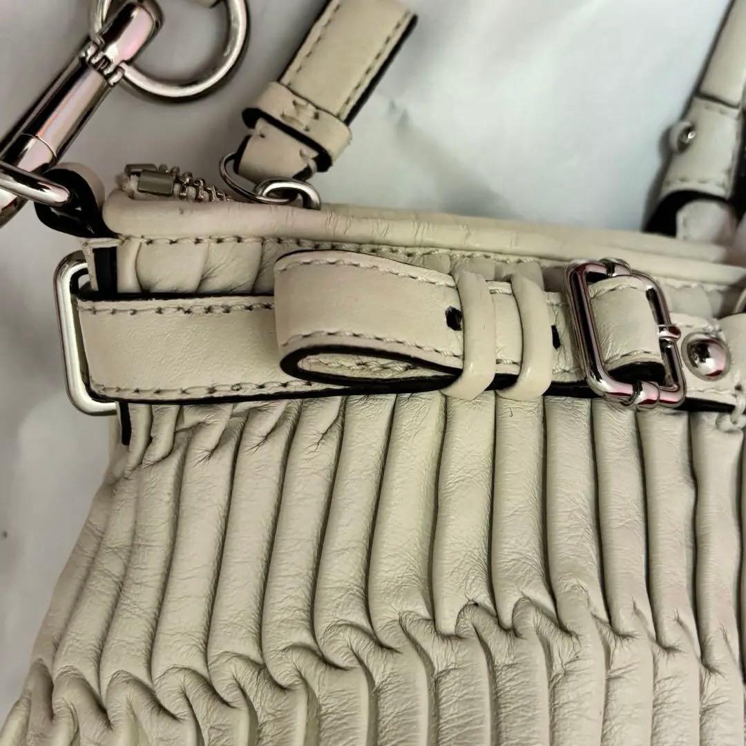 coach☆ギャザーレザー2wayショルダーバッグ 未使用