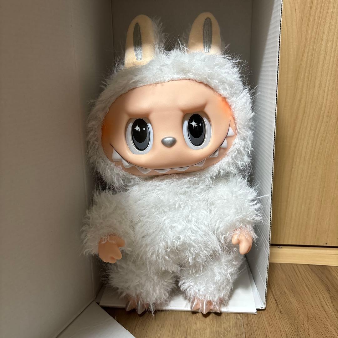 38cm ラブブ ジモモ 白 ホワイト シッポ付き ぬいぐるみ 海外輸入品②