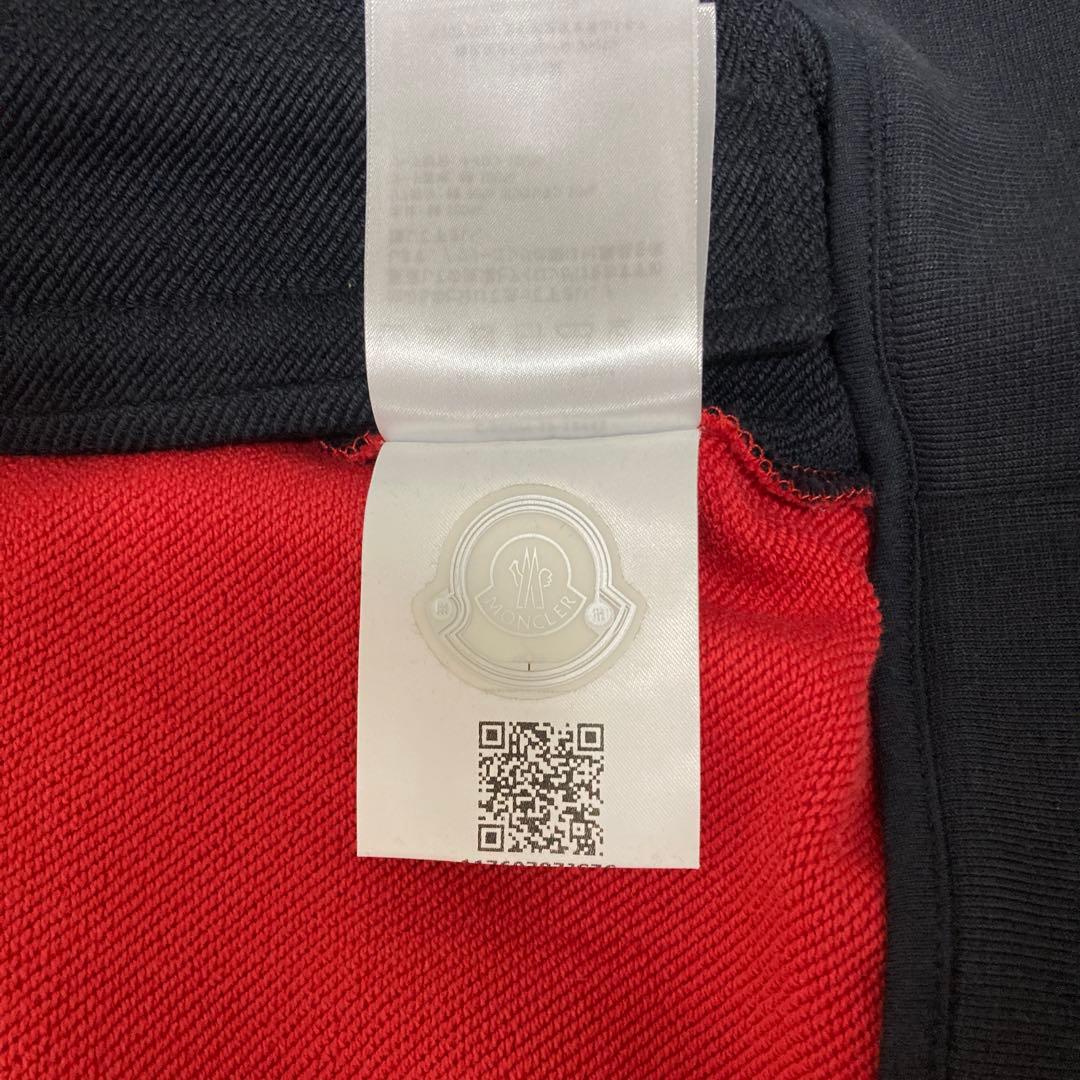 MONCLER ジップアップパーカー 赤/ネイビー