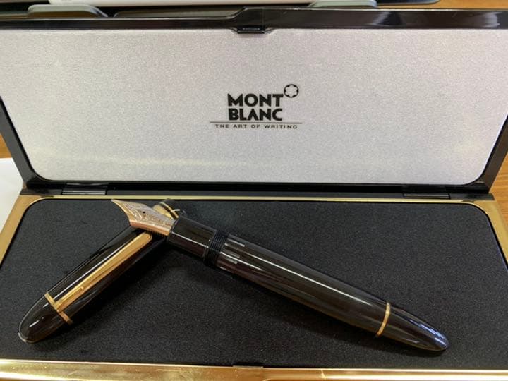 モンブラン 149 14C 中白 二段エボナイト芯 万年筆