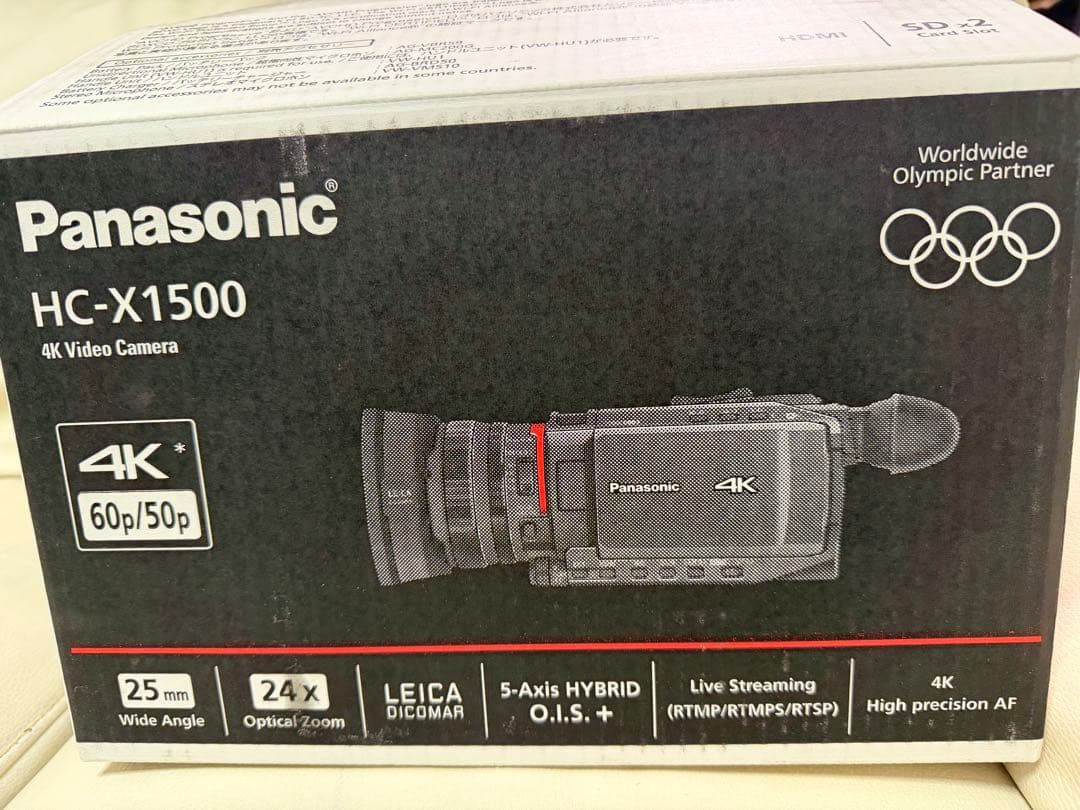 Panasonic 4K ビデオカメラ HC-X1500 展示品　美品
