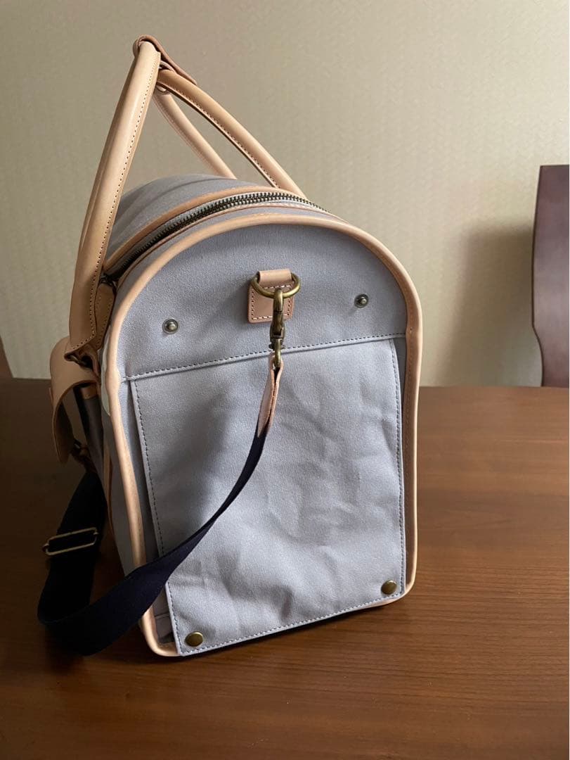 ペット用キャリーバッグ グレー Seee 革