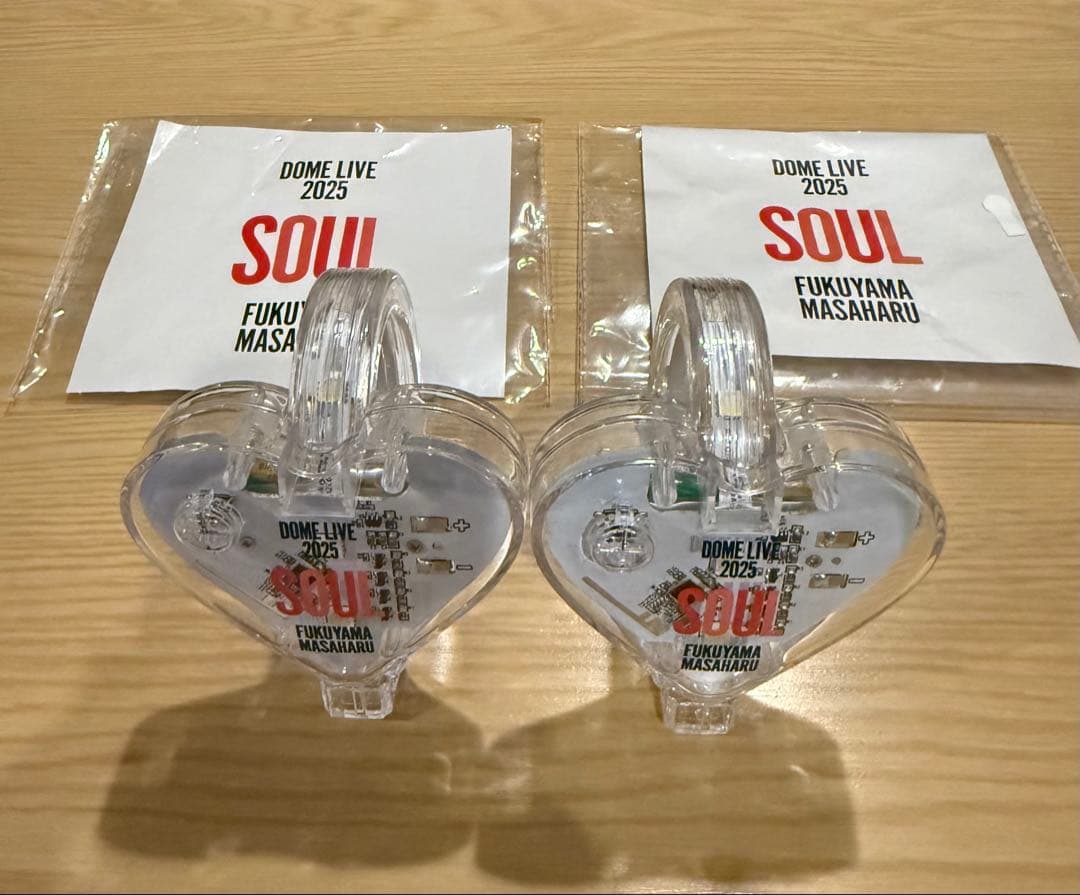 福山雅治 ドームライブ2025 ライトバングル ペンライト ハート型 2個