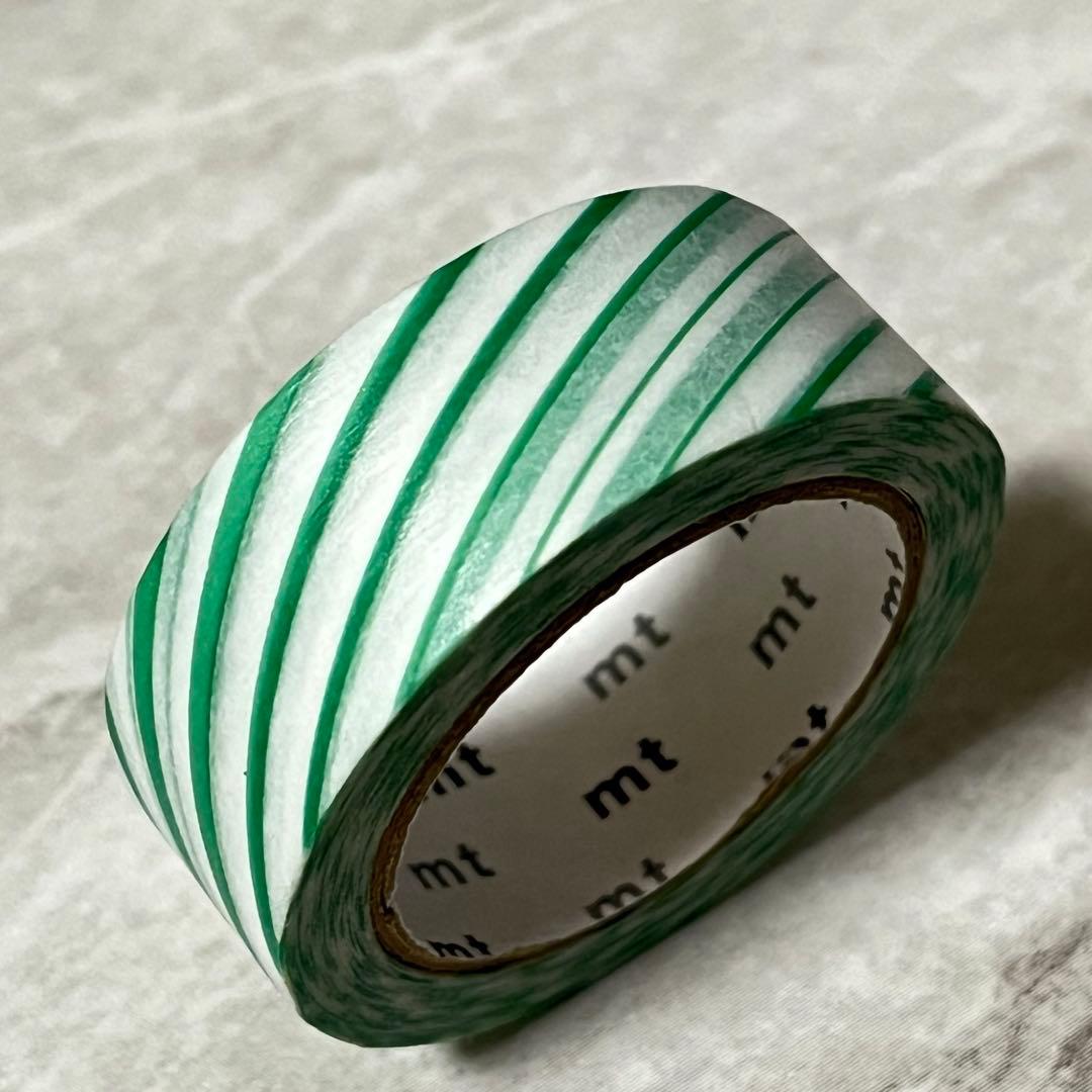 mt マスキングテープ 限定 廃盤 ストライプ みどり 緑 - メルカリ