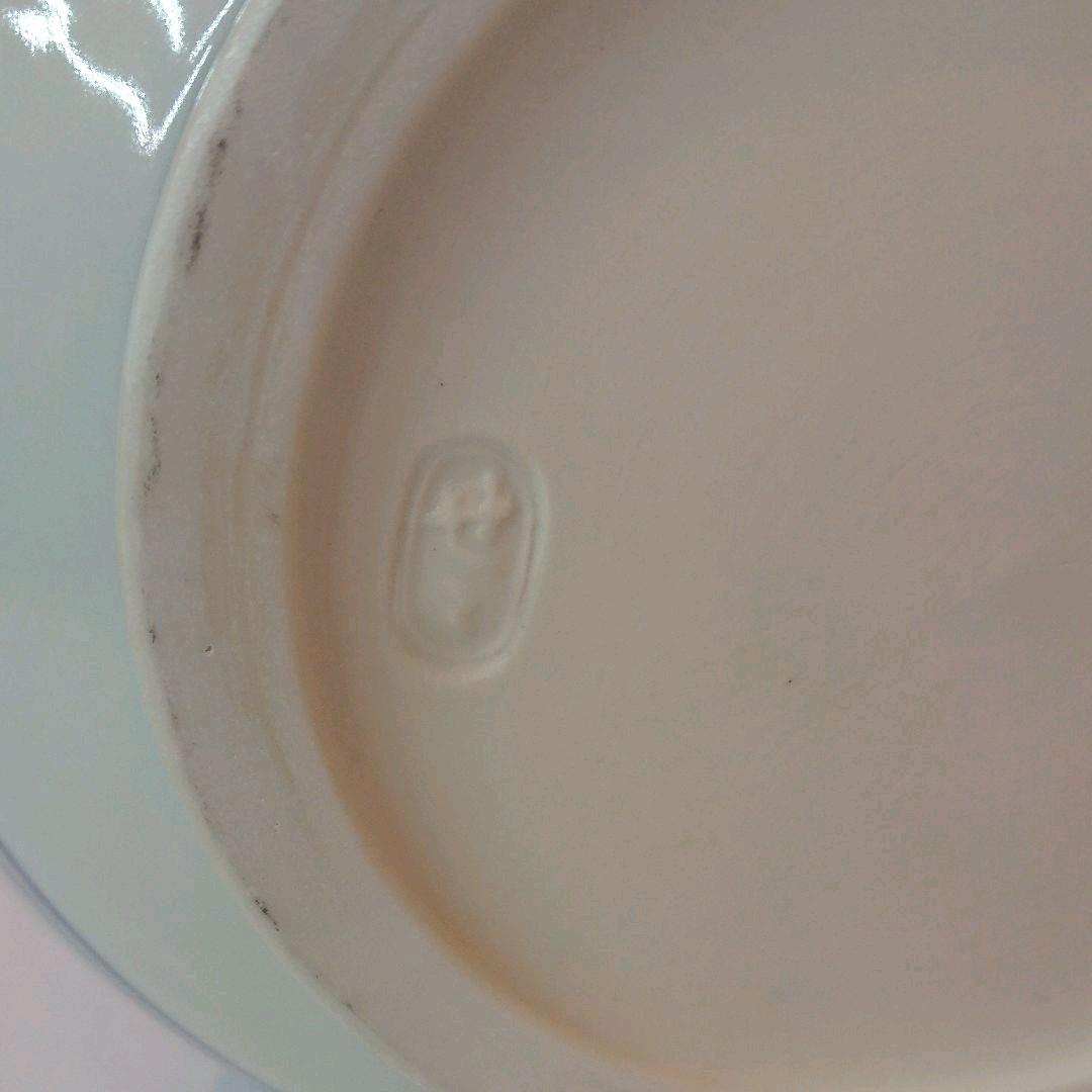 【茶道具】膳所焼 岩崎新定作 染付 近江八景絵 芋頭水指