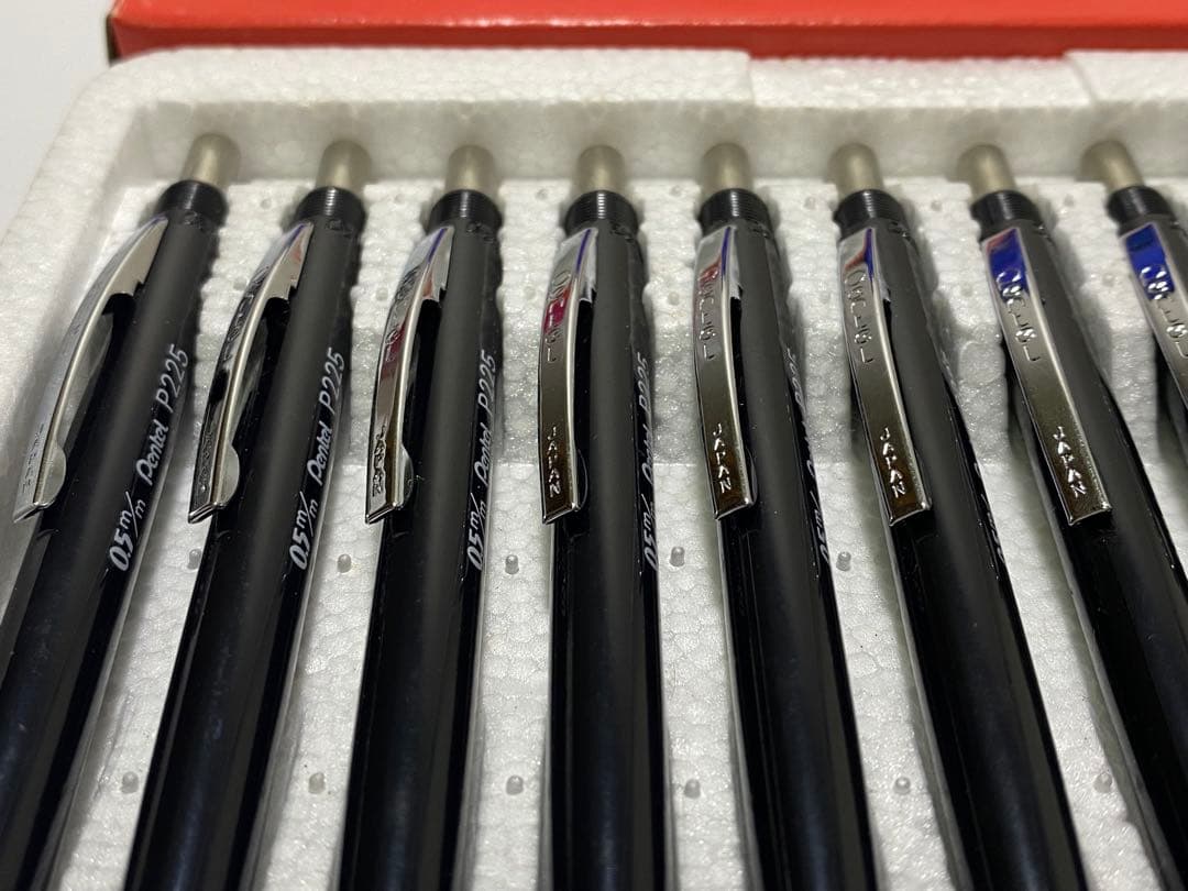 廃番 廃盤 ぺんてる Pentel P225 1ダース 箱付き 完品