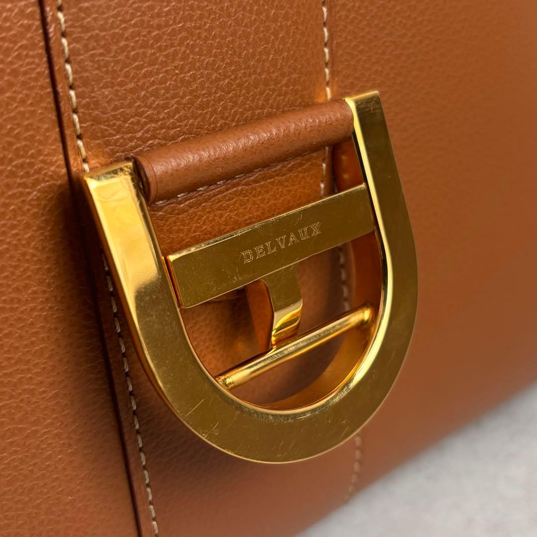 値下げ済み!DELVAUX ブリヨンMM 2way ハンドバッグ ストラップ付き