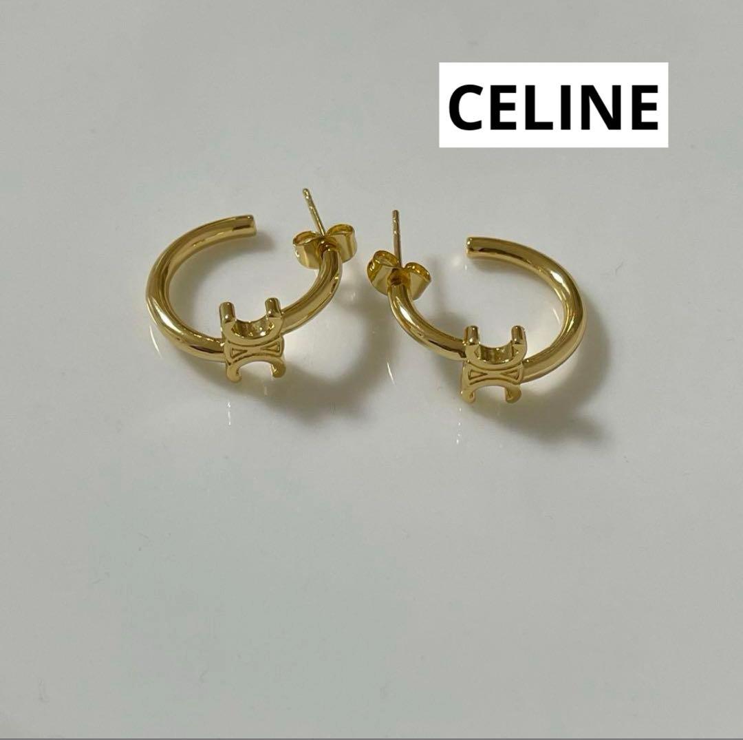 セリーヌ】トリオンフ アシンメトリックフープ / ゴールドフィニッシュ
