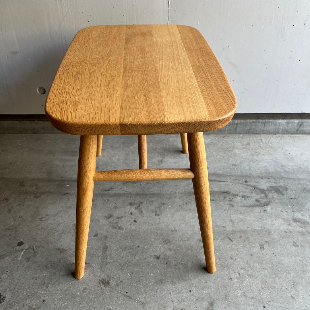 美品・廃盤希少★無印 オーク材スツール・丸脚 リアルファニチャー