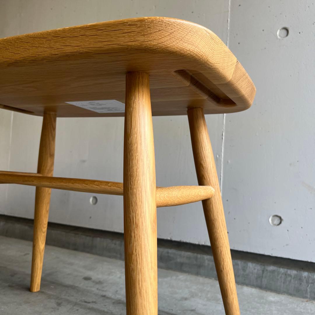 美品・廃盤希少★無印 オーク材スツール・丸脚 リアルファニチャー