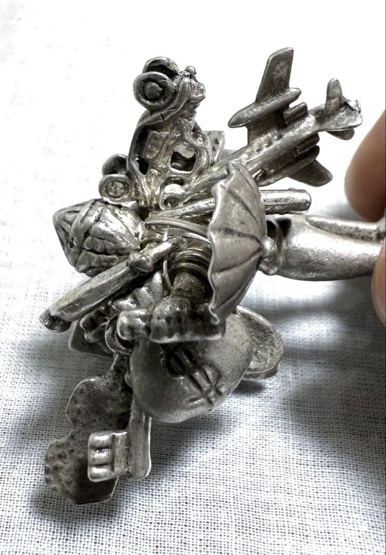 【稀少！】シルバー950 エケコ人形　ペルー