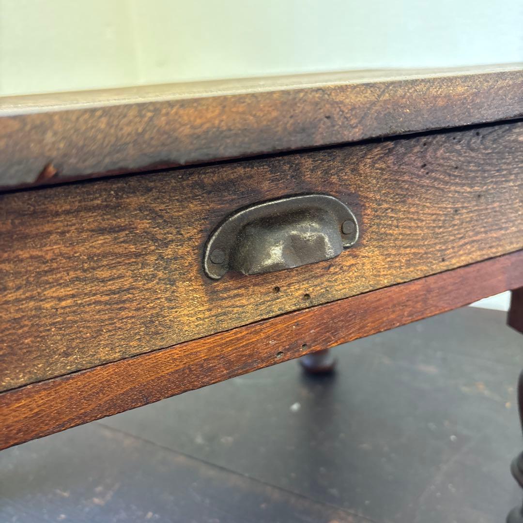 昭和レトロ 文机 小引き出し1杯｜古家具 ローテーブル 飾り台 無垢