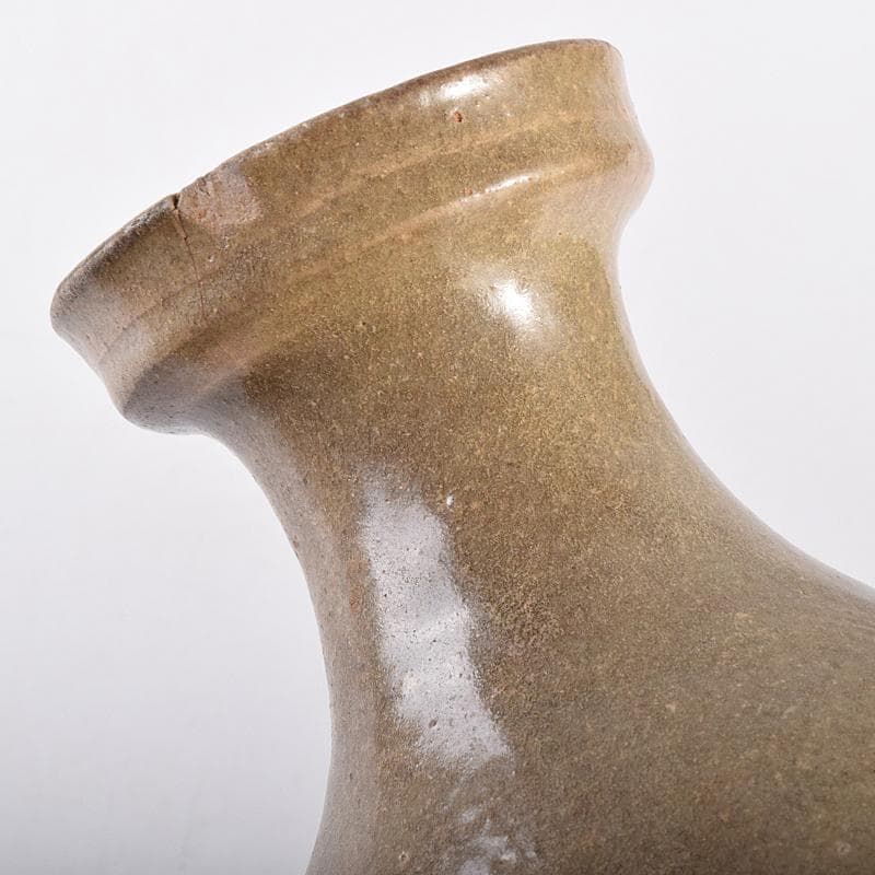 朝鮮美術 李朝 高麗青磁 鉄絵 草文 碗口瓶 時代箱付