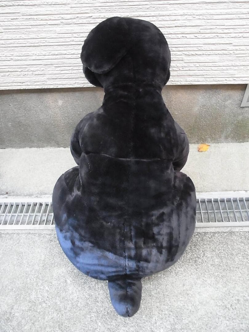 黒生 アサヒビール ノベルティ体長約１m 黒ベエ 犬　特大 ぬいぐるみ 非売