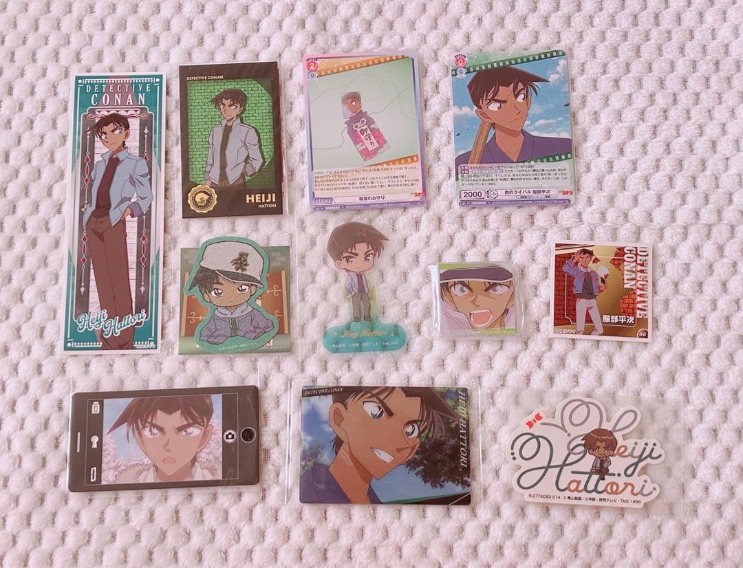 服部平次、遠山和葉、大和敢助、上原由衣、諸伏高明、風見裕也　グッズバラ売り