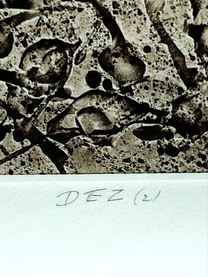 一原有徳銅版画EP 1978年 [DEN (2)] 59㎝x44.5cm