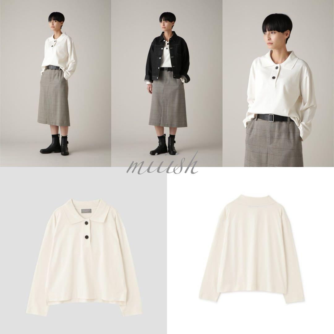 新品タグ付 2025 マーガレットハウエル エアコットン襟付きジャージー