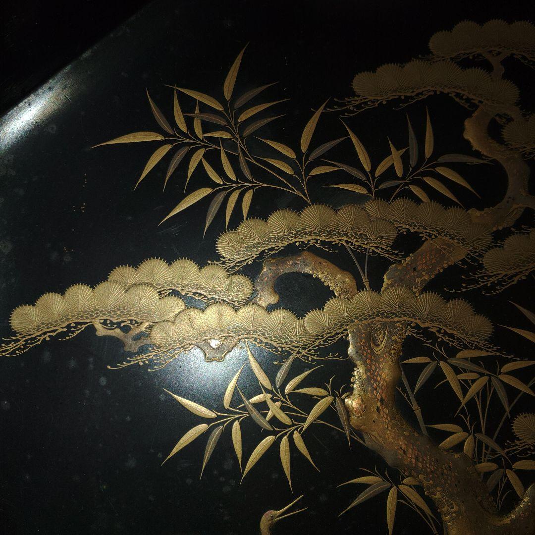 金蒔絵吉祥文八角鉢 漆器