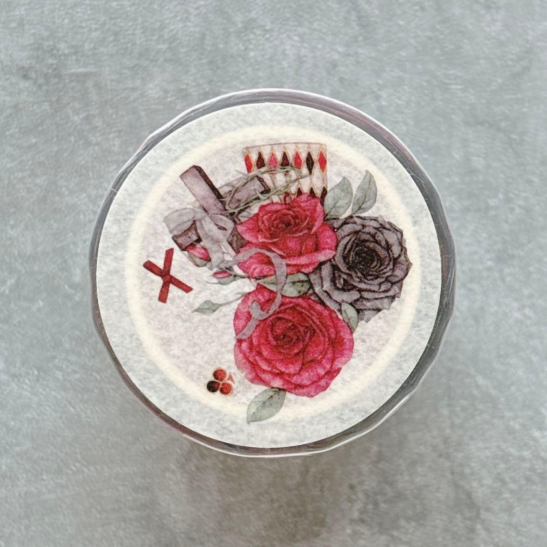 新七天《黯夜玫瑰》 PETテープ　海外マスキングテープ 【1183】