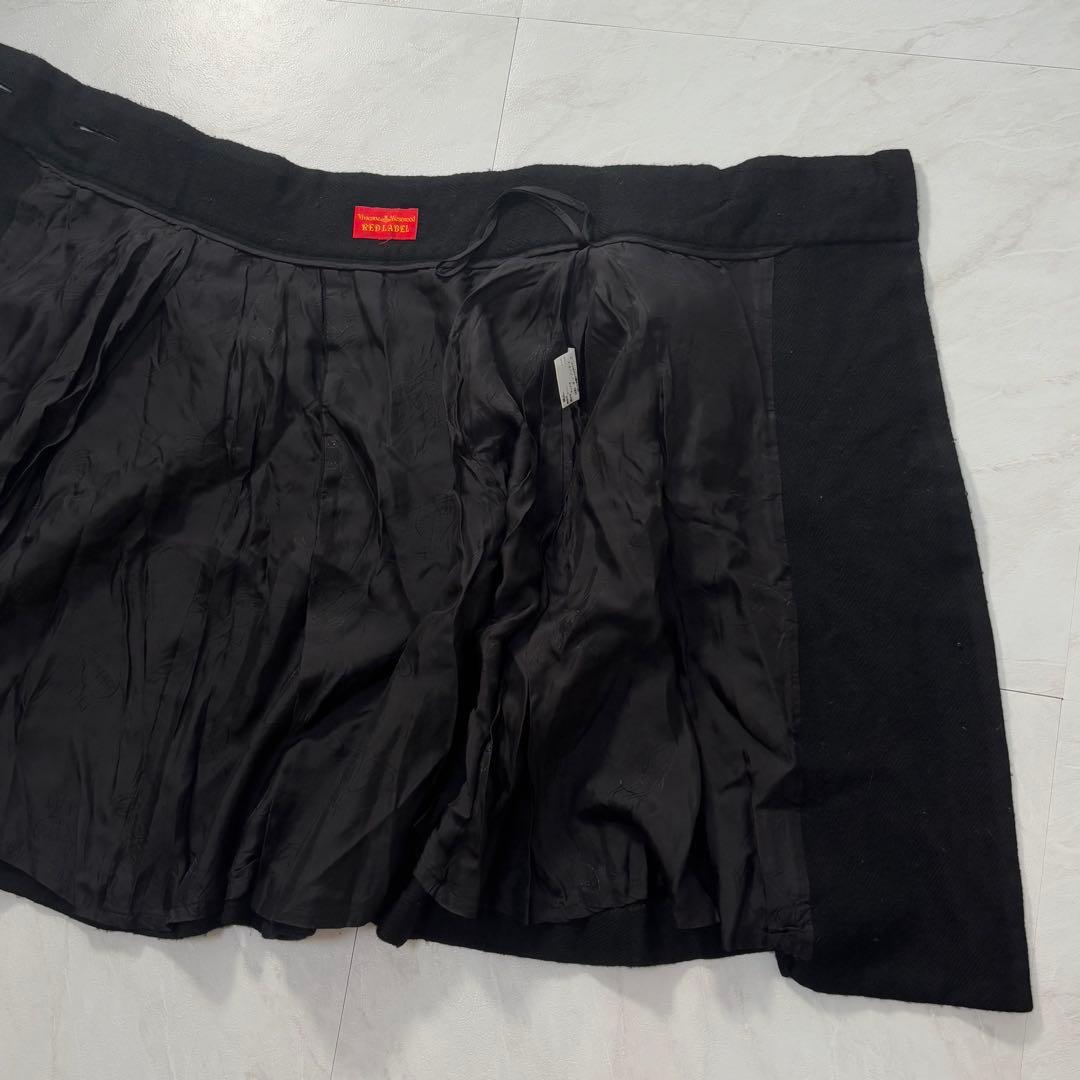 【変形】ヴィヴィアンウエストウッドレッドレーベル　オーブボタン　フレアスカート