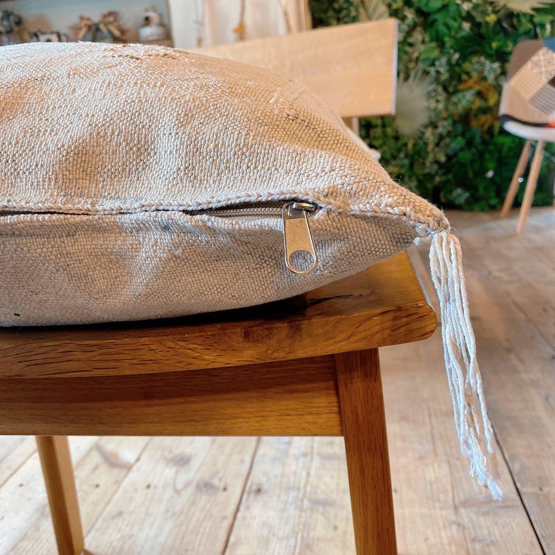 モロッコ製 カクタスシルク サブラ クッションカバー 約45×45cm 2個