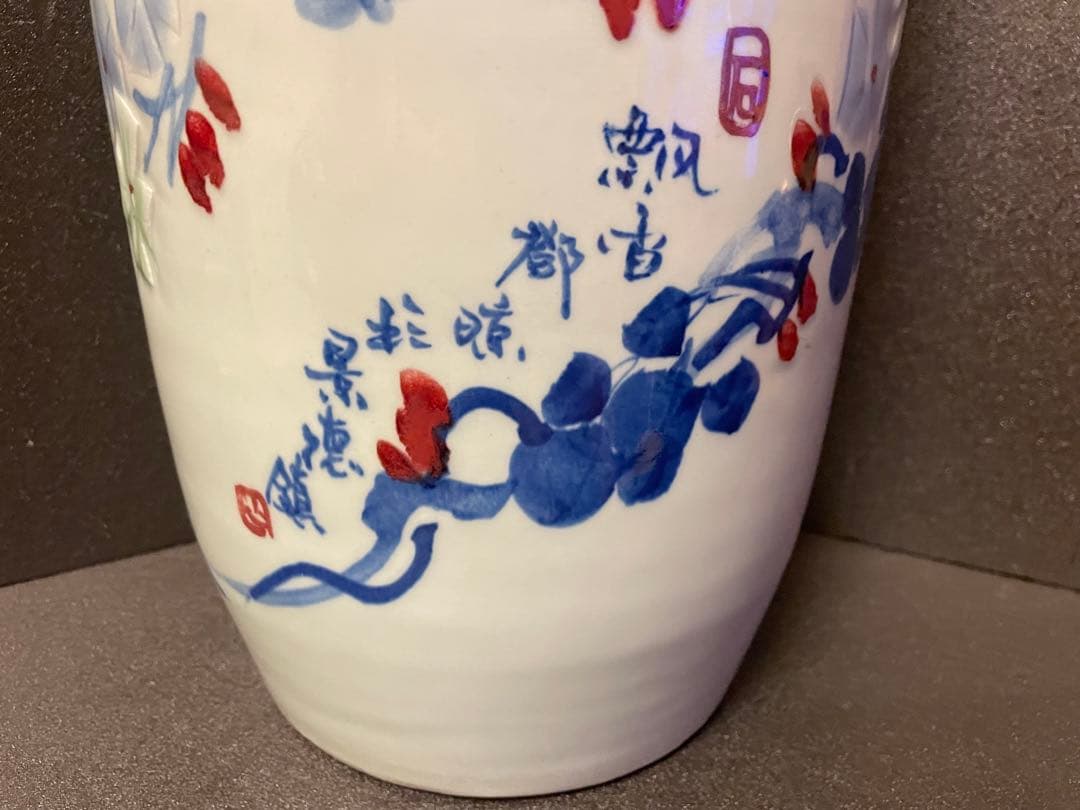 大人気　特大　69cm 景徳鎮　美術工芸　飾壺　花瓶　陶磁器 中国美術品
