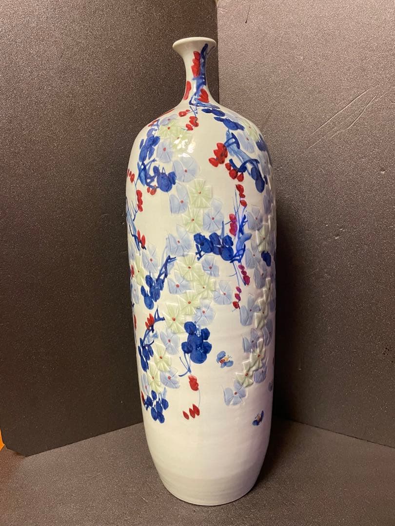 大人気　特大　69cm 景徳鎮　美術工芸　飾壺　花瓶　陶磁器 中国美術品
