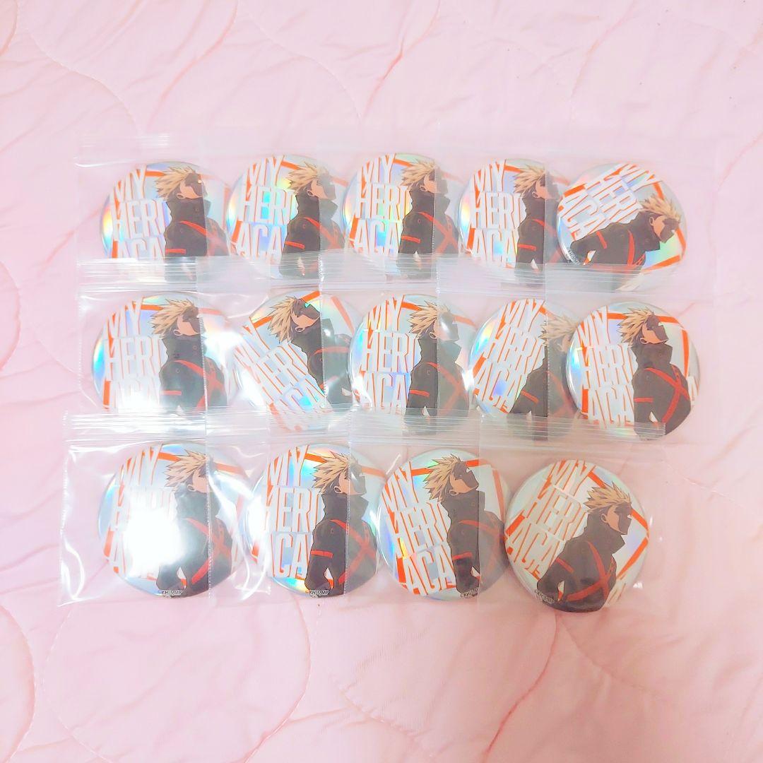 ヒロアカ 爆豪勝己 ヒーロープラザ オーロラ 缶バッジ 14点