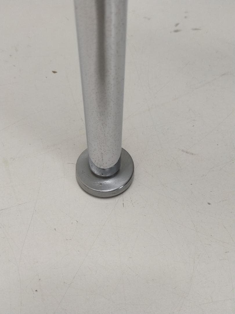 ガラスサイドテーブル 丸型 強化ガラス クロム脚 北欧風 250808-2Y