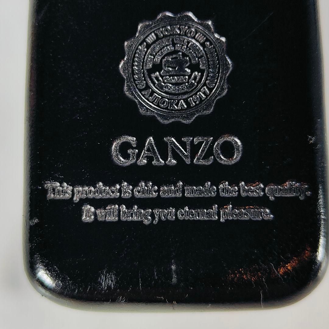 【GANZO／マエストロ2】高級3本差しペンケース　極艶ブラックイタリアンレザー