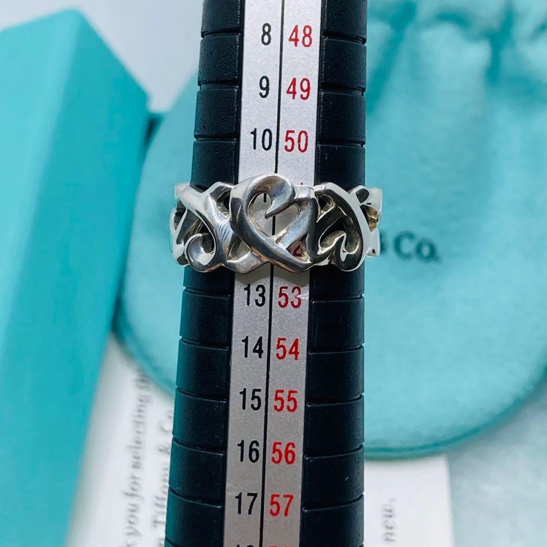 極美品✨　ティファニー　リング　11.5号　トリプルラビングハート　シルバー指輪