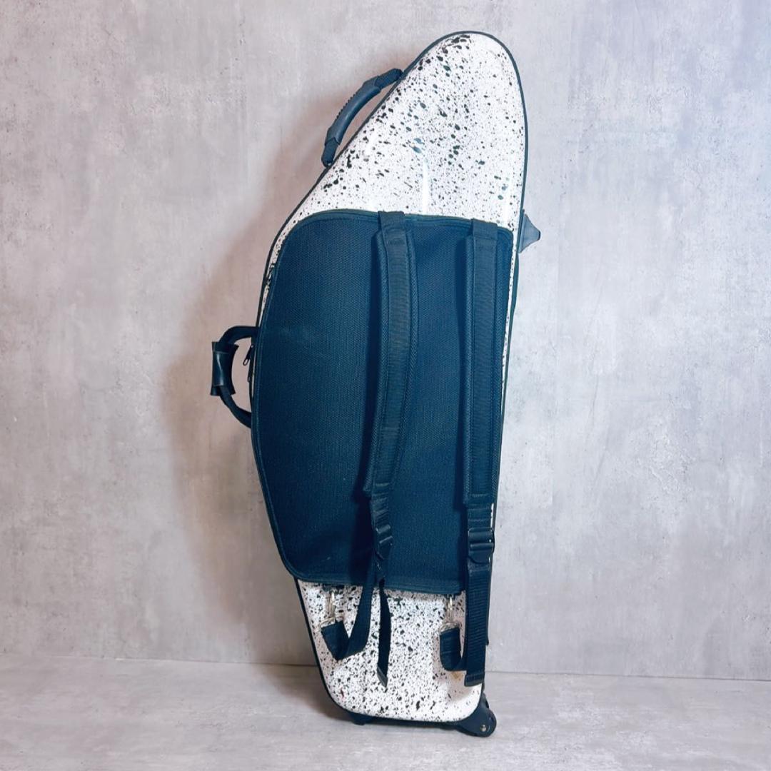 BAGS バリトンサックスファイバーケース キャスター付 ホワイト