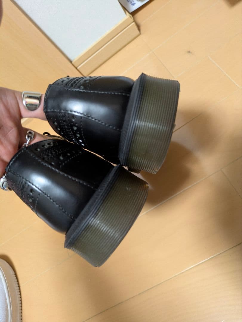 Dr. Martens 3989 ブラック ドレス UK8 ウイングチップ