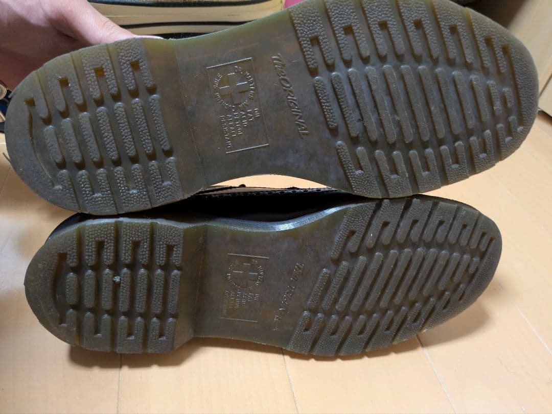 Dr. Martens 3989 ブラック ドレス UK8 ウイングチップ