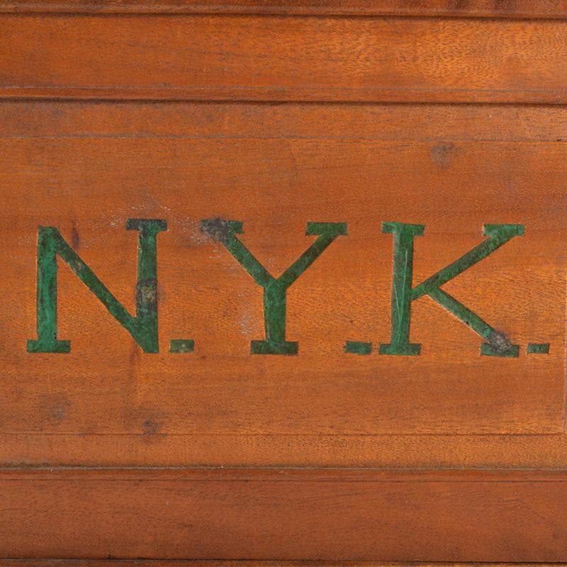 中国　竹嵌　骨牌　背竹牌　麻雀牌　唐木箱付　D　8706