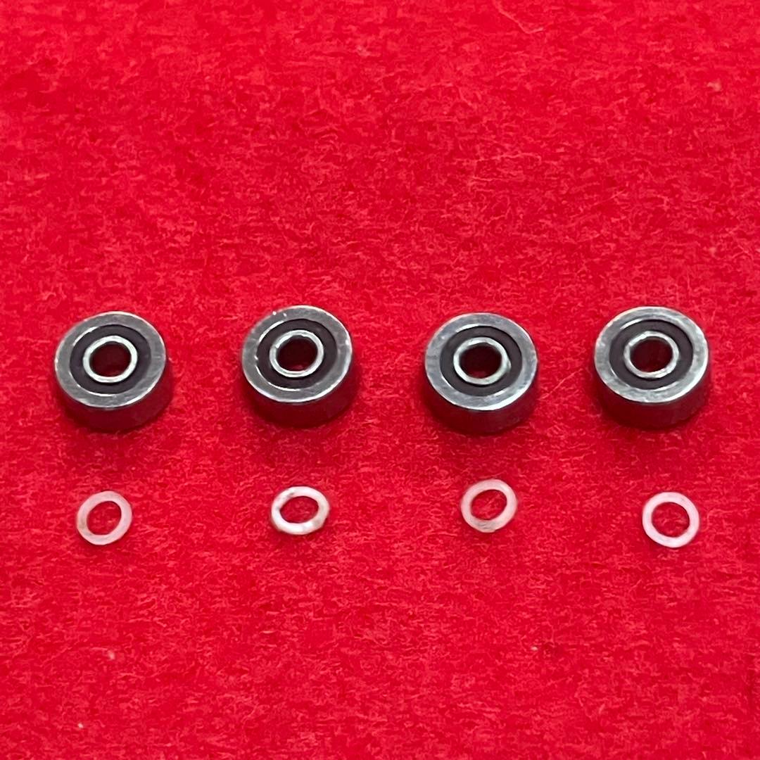 ④ ミニ四駆 TAMIYA 旧620ベアリング（4個） スペーサー(4個)