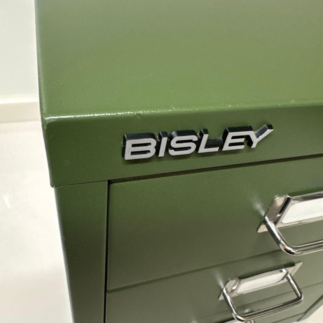 美品　ビスレー bisley キャビネット　引き出し　３段　オリーブ　グリーン系