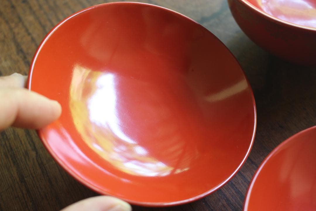 時代逸品！上質朱漆に極上信夫蒔絵の映えるお椀2点（検輪島塗懐石椀蒔絵椀