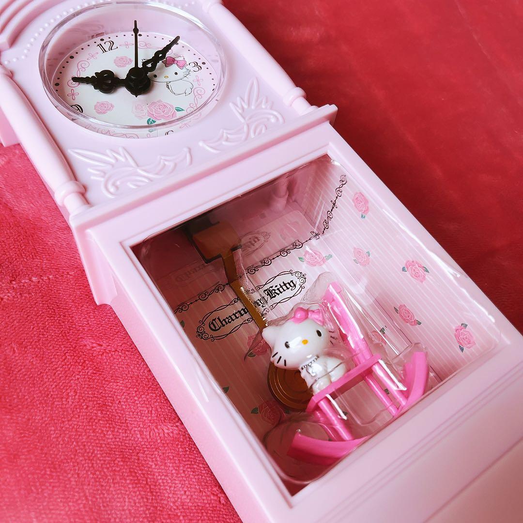 希少激レア　チャーミーキティ　振り子時計　ミニ　2006 サンリオ　平成レトロ