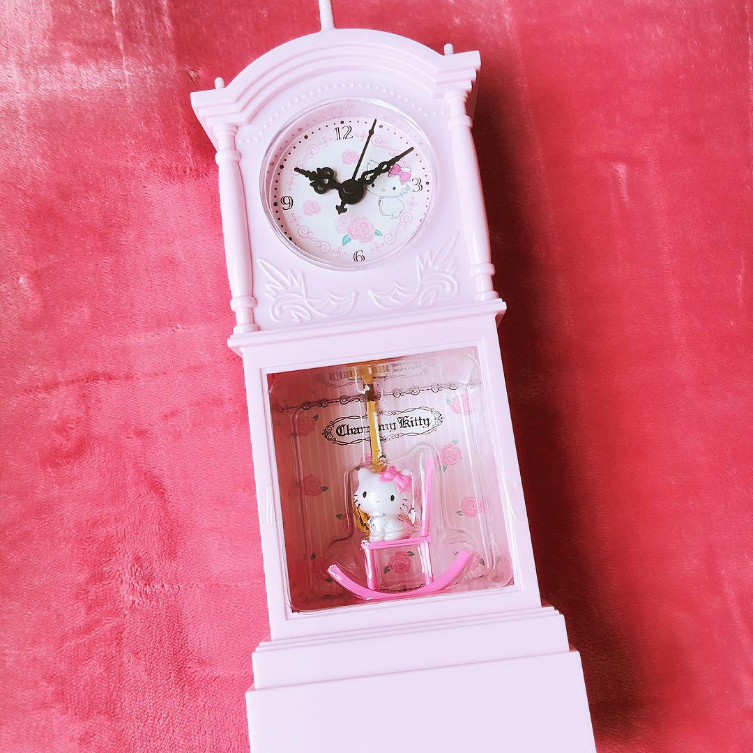 希少激レア チャーミーキティ 振り子時計 ミニ 2006 サンリオ 平成レトロ
