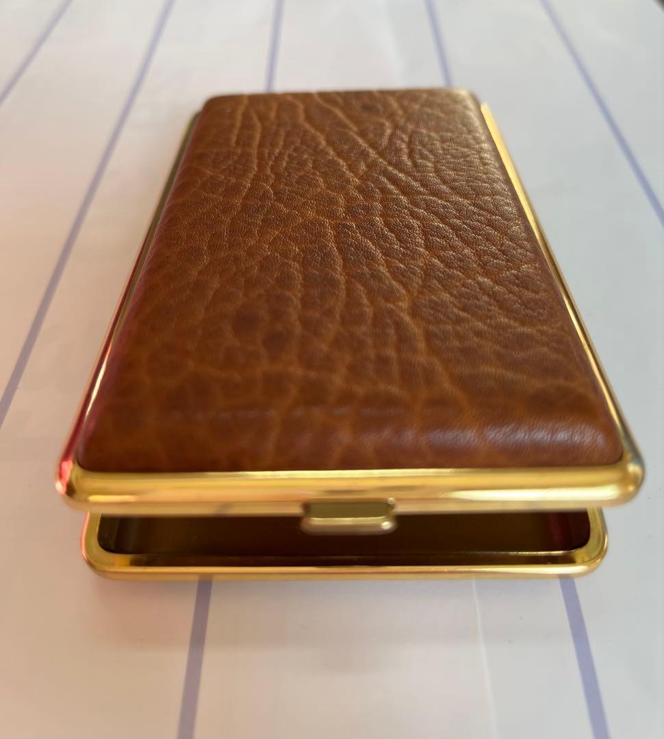 ⭐️【未使用】ゴールド ファイル 本皮 シガレット ケース カラチオラ 西ドイツ製